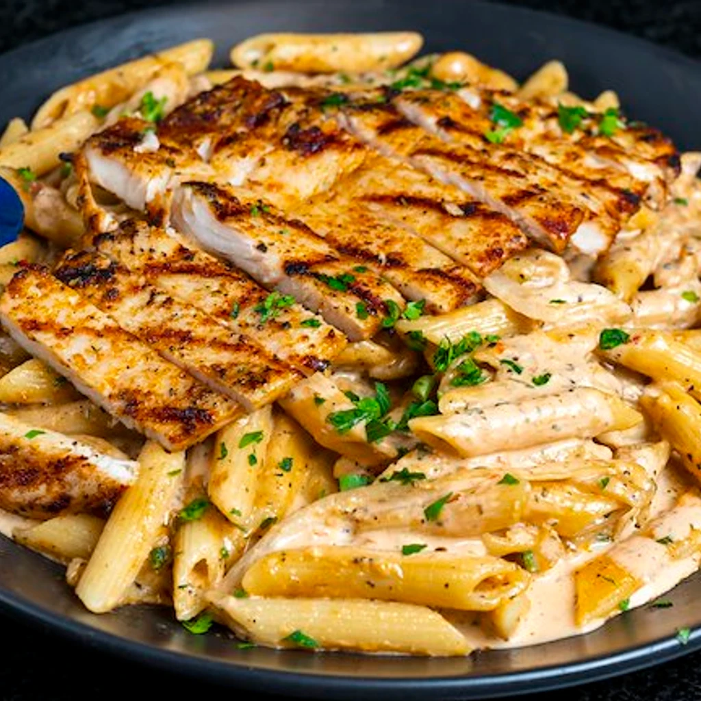 Grilled Chicken Breast Rasta Pasta